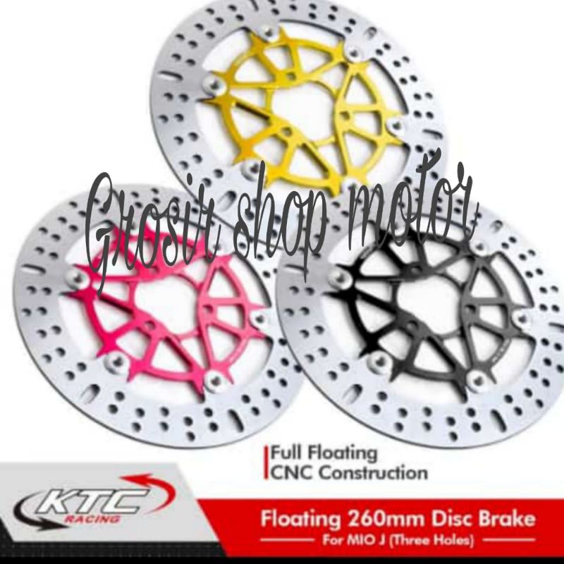 Disc brake cakram ktc racing Mio j Mio soul gt / Disc depan ktc cnc Mio j Mio soul gt 260mm