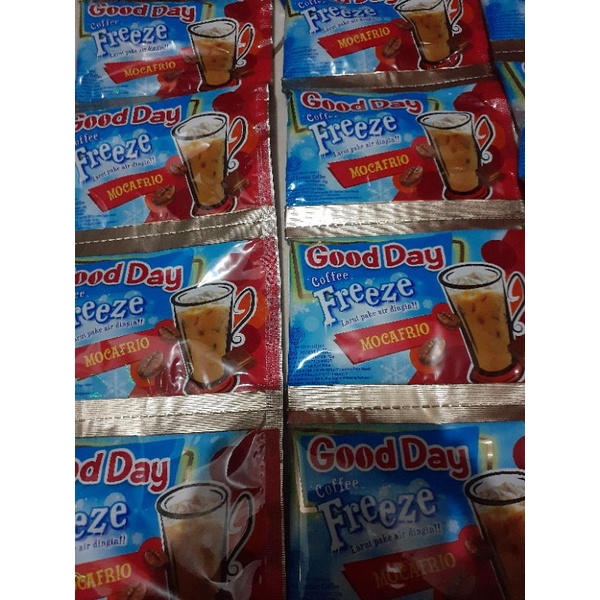 

kopi good day freeze mocafrio sachet 30gr isi 10 Sachet