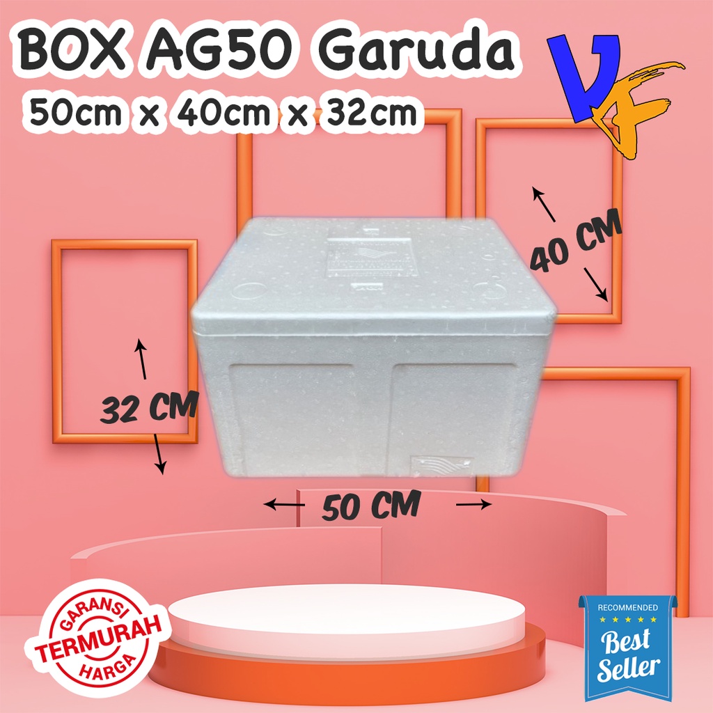 

Box Styrofoam AG 50 GARUDA 50 x 40 x 32cm Box Sterofoam Box Stereofoam Besar Box Frozen Food