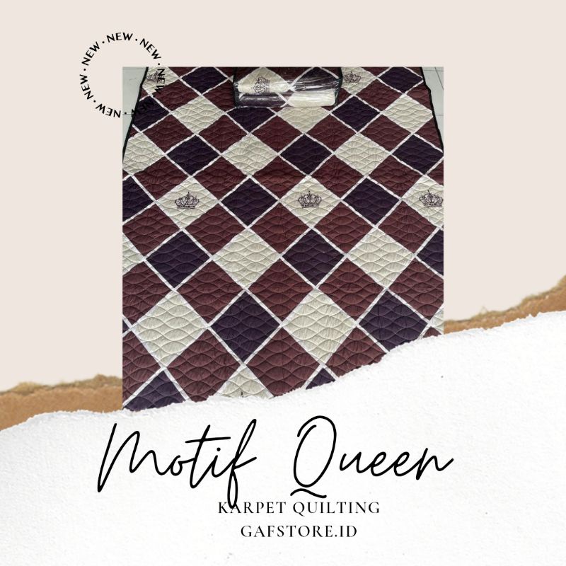 Karpet quilting motif Queen | Karpet lantai | Karpet karakter