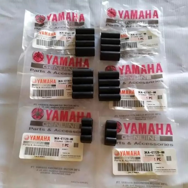 Karet Peredam Deksel/Karet Peredam Blok Rx King Set Original Yamaha 3KA-E1161-00 3KA-E1129-00
