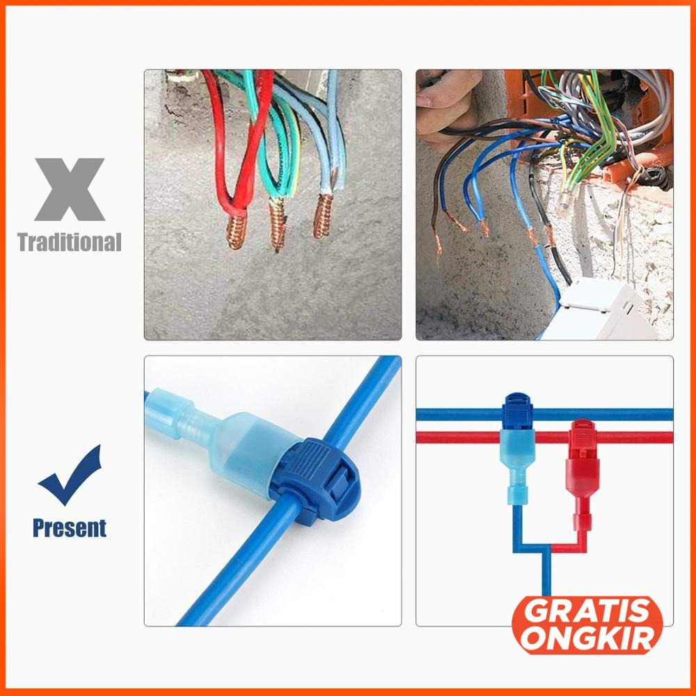 Wire Connector Quick Self-Stripping 120 PCS SC7