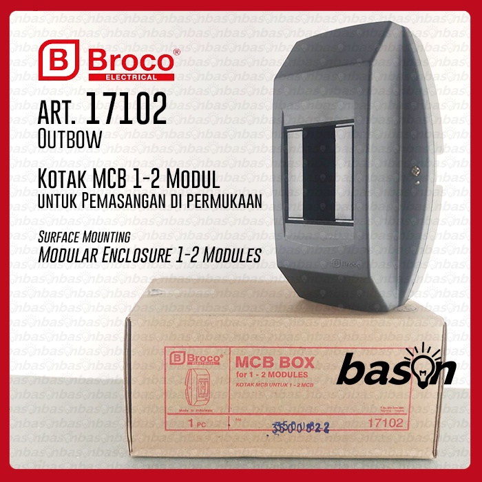 BROCO MCB Box 17102 - Kotak MCB 1 - 2 Group Outbow - MCB Panel Tempel