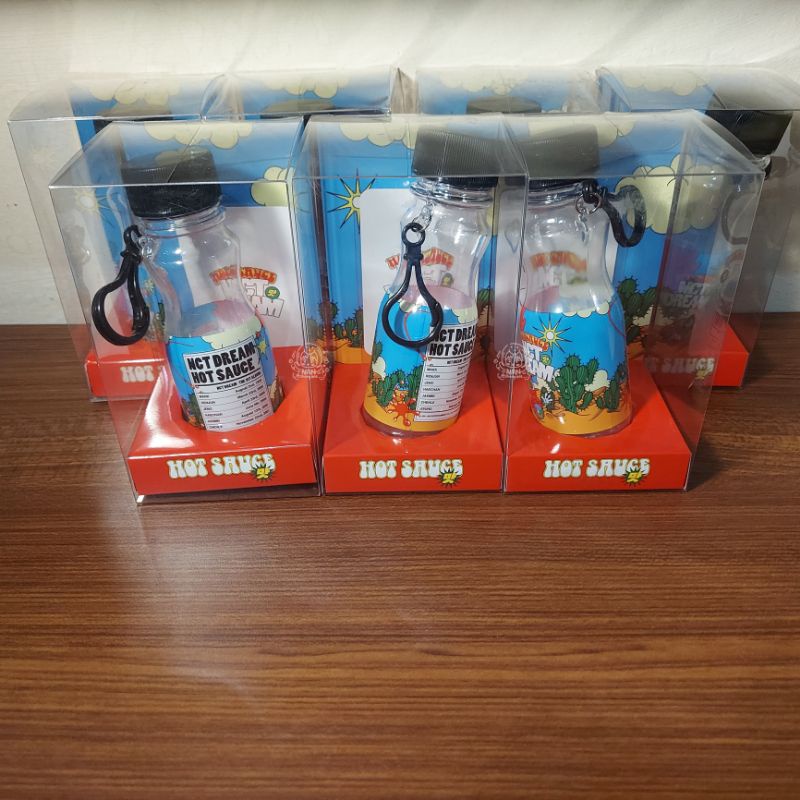 keyring + photocard set nct dream hot sauce mark renjun jeno haechan jaemin chenle jisung