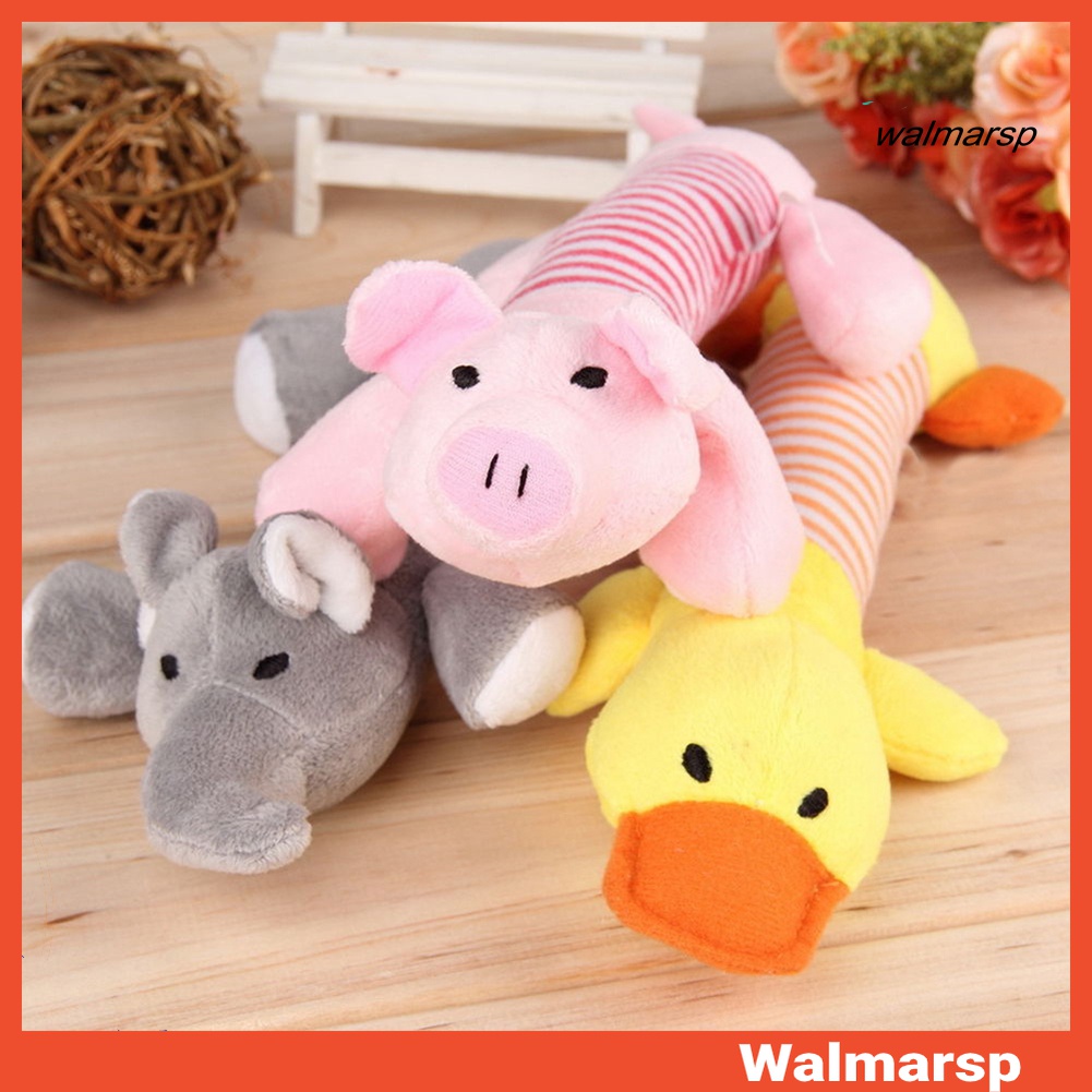 Walmarsp Mainan Kunyah Bentuk Babigajahbebek Bahan Plush Untuk Anjing