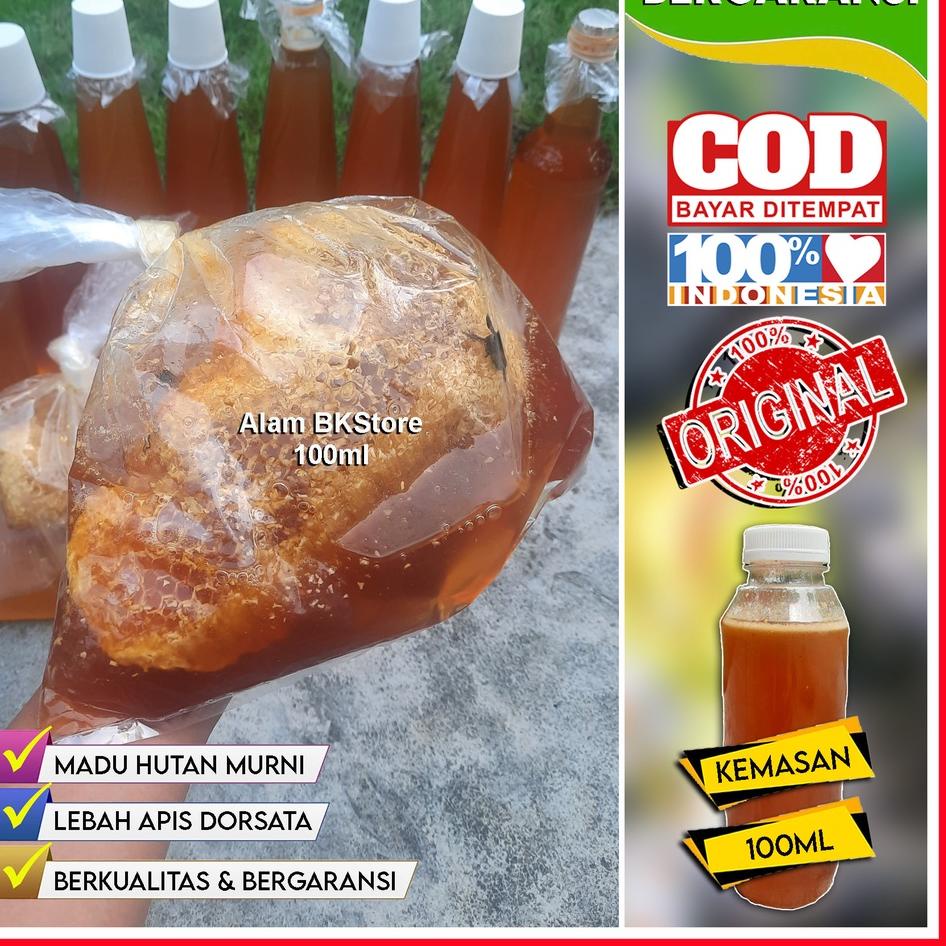 

COD !! 8.8 (BISA COD) Madu Hutan Asli Murni BERGARANSI jenis Lebah Apis Dorsata / Odeng [KODE 549]