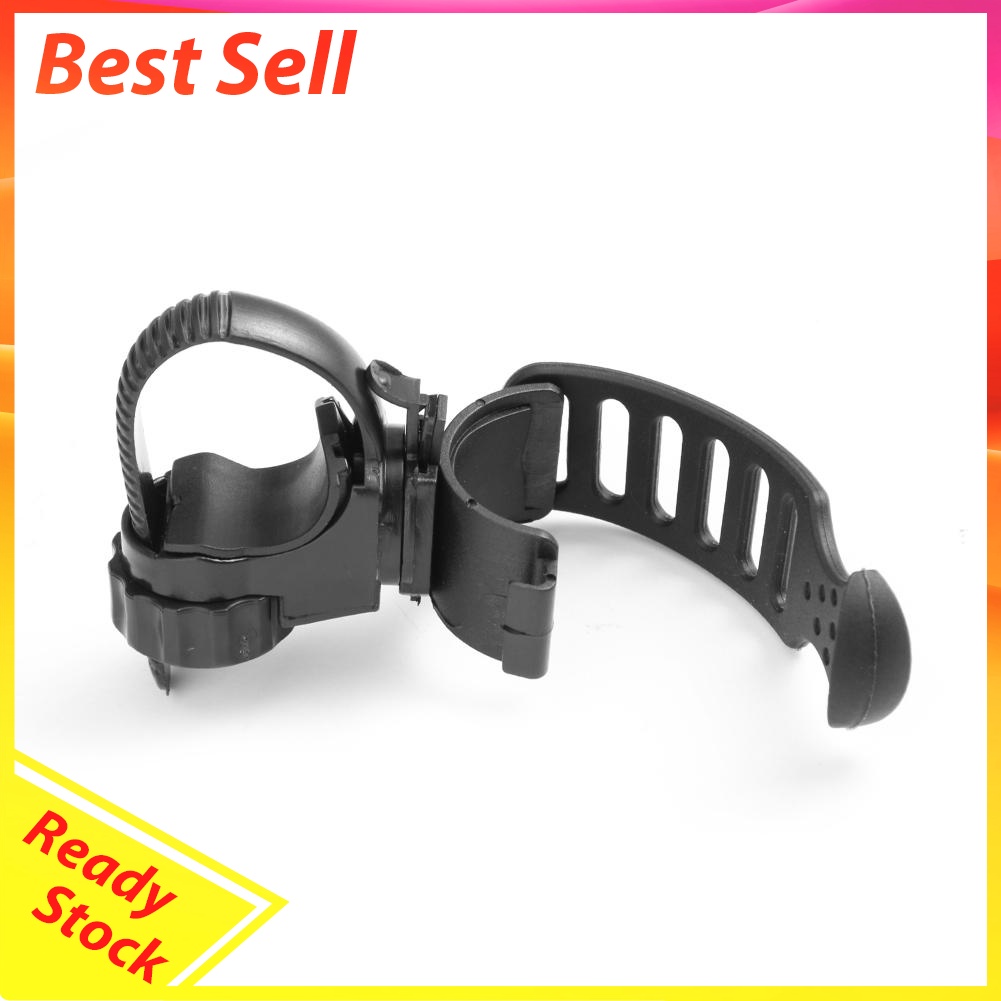 Bicycle Light Mount Bracket Bike Lamp Holder Clamp 360 Degree Rotatable