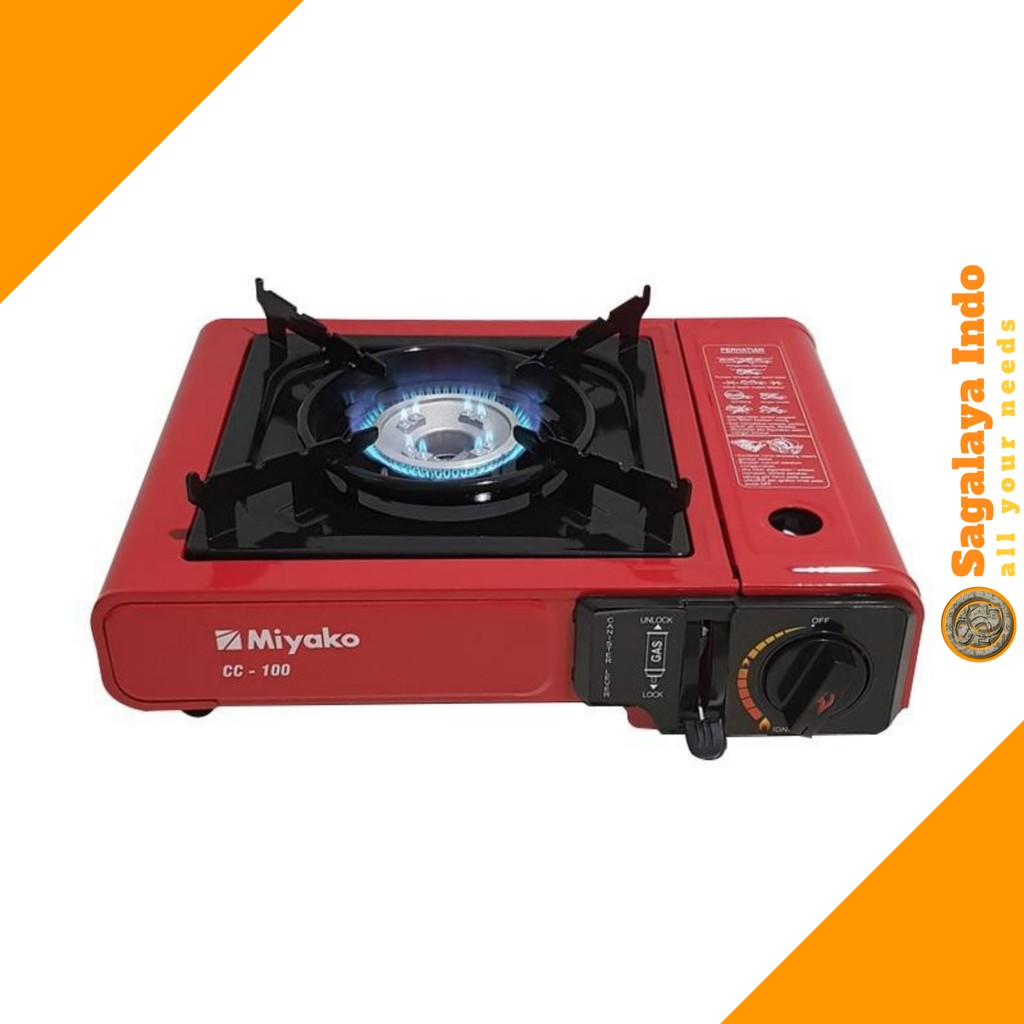 Kompor Portable 2 in 1 Miyako Kompor Gas 1 Tungku 2in1