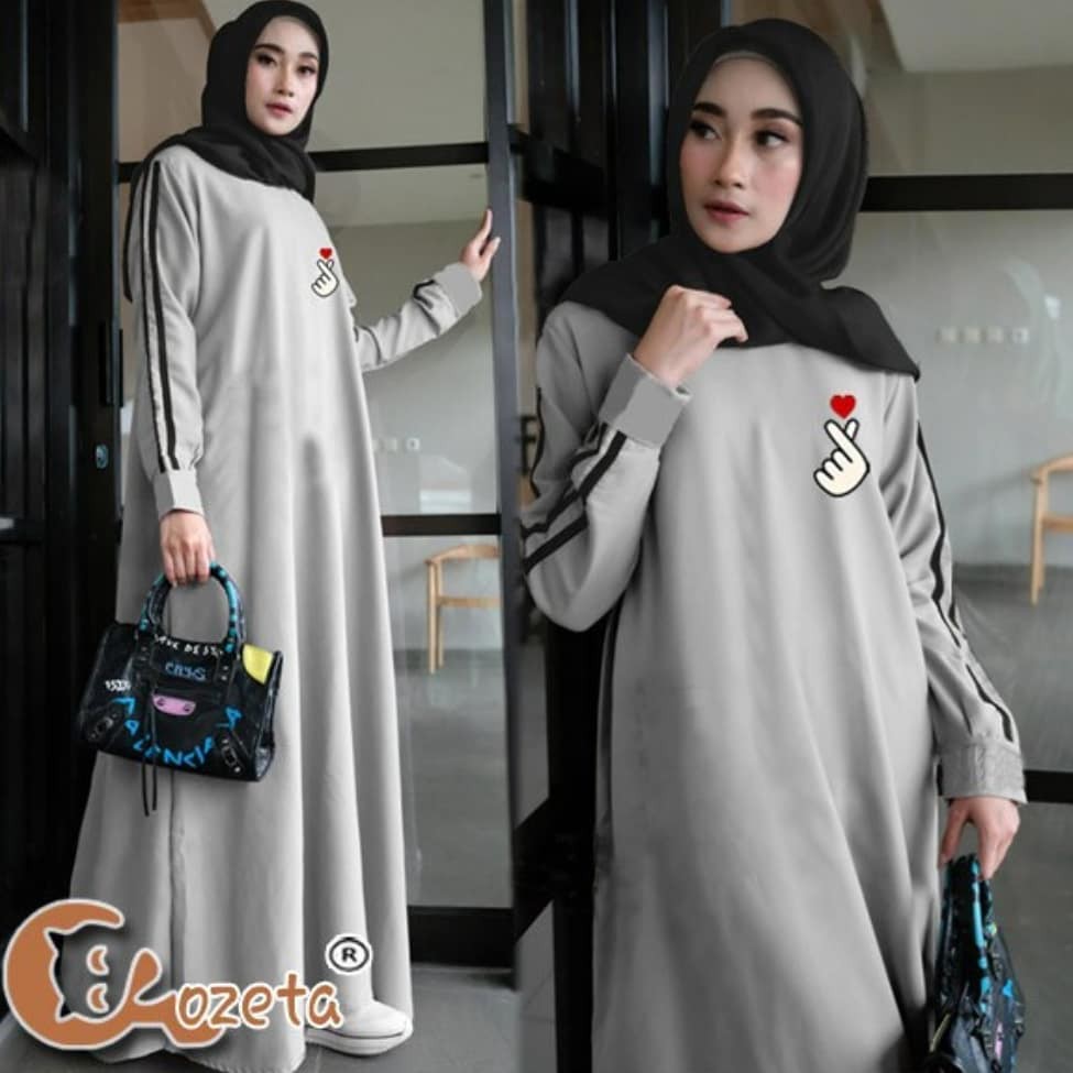 CUCI GUDANG SARANGHAE DRESS Bahan Moscrepe Pakaina Wanita Gamis Panjang Terusan Gamis Wanita Dress Mulim Terbaru