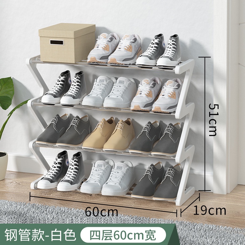 (800GR) SHENAR Z SHAPE SHOE RACK 4 LAYER / TEMPAT SEPATU KEKINIAN / RAK SEPATU 4 SUSUN / RAK SENDAL 4 SUSUN / RAK SEPATU TINGKAT