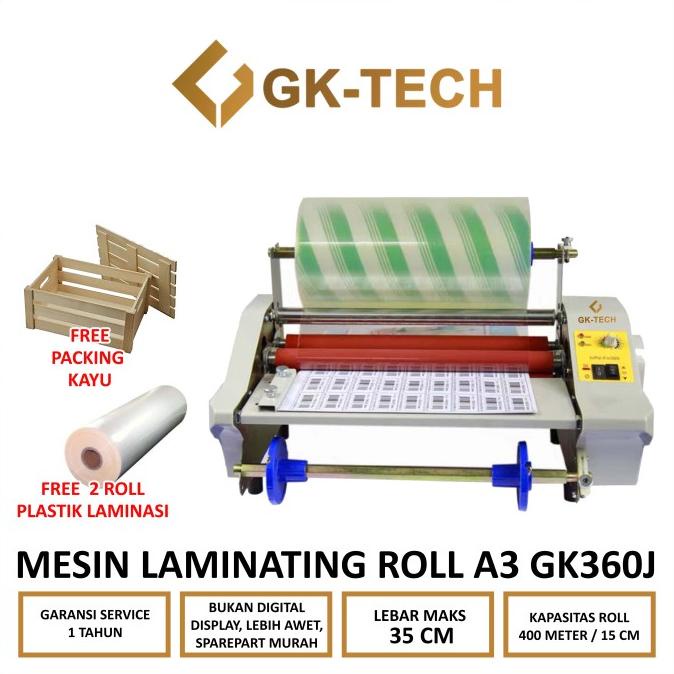 

Mesin Laminasi Roll/Mesin Laminating Roll A3 GK360J