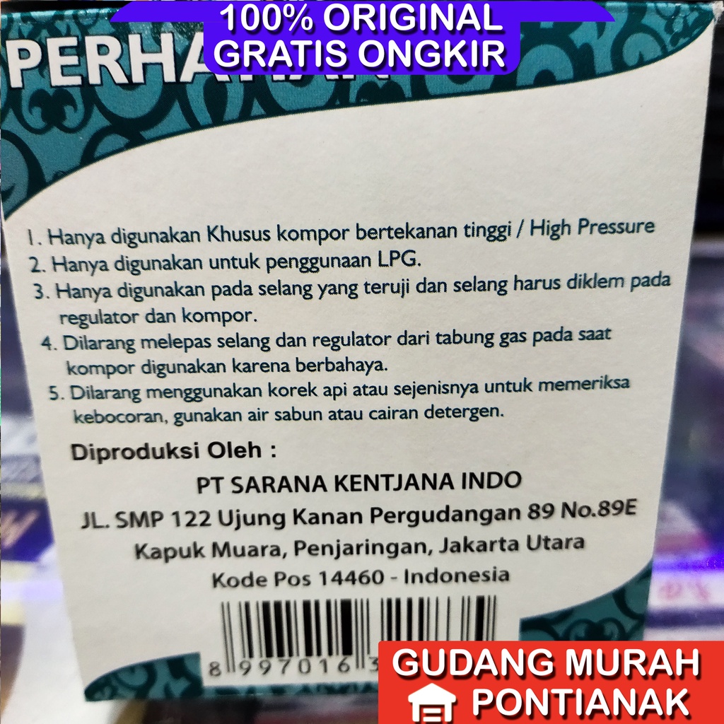 Regulator Quantum Tekenan Tinggi Meteran QRH-09GB untuk kompor komersial semprot Gas Api las