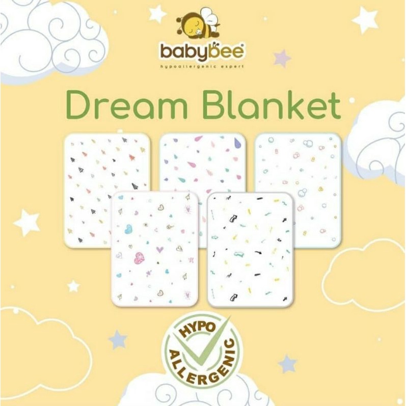 BABYBEE Dream Blanket Soft Fluffy Double Sided Selimut Bayi Baby Bee