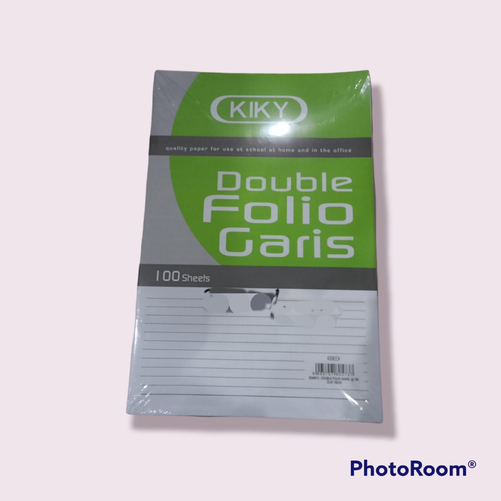 

Beli 10 lembar kertas folio bergaris