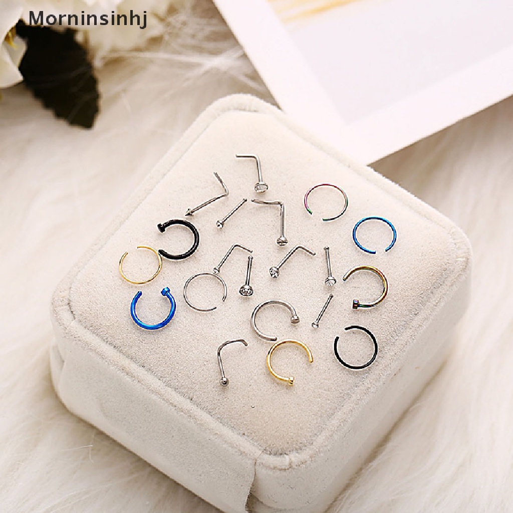 22 Pcs Cincin Tindik Hidung Bibir Tulang Rawan