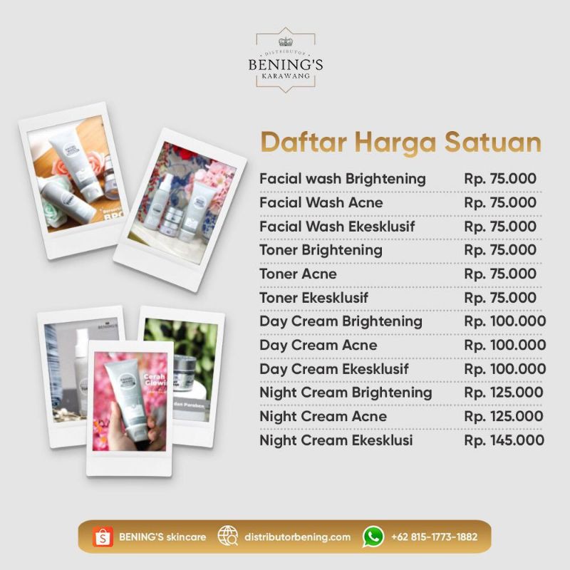 Benings skincare | Shopee Indonesia