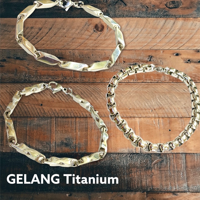 gelang tangan cowok //gelang titanium//titanium anti luntur//gelang//titanium