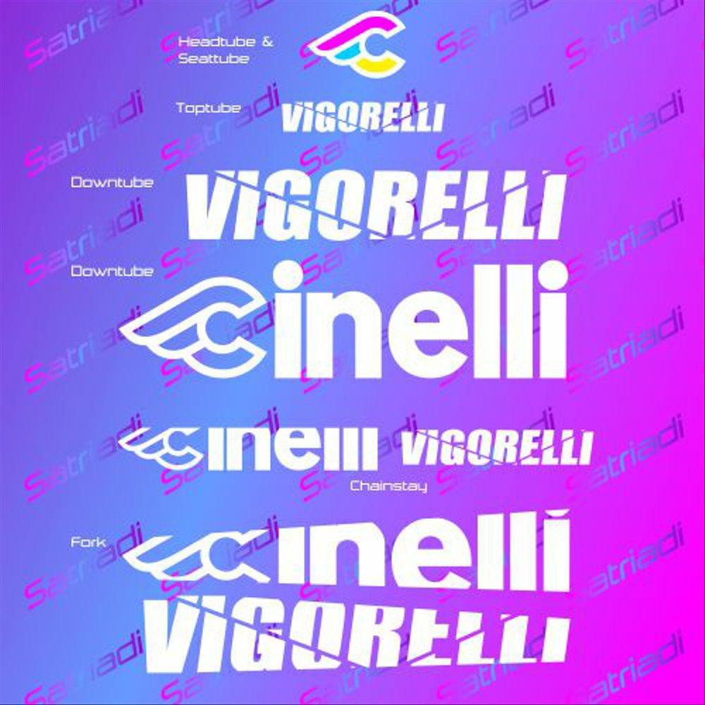 Stiker Frame Sepeda Cinelli Vigorelli Sticker Custom Repaint Decal