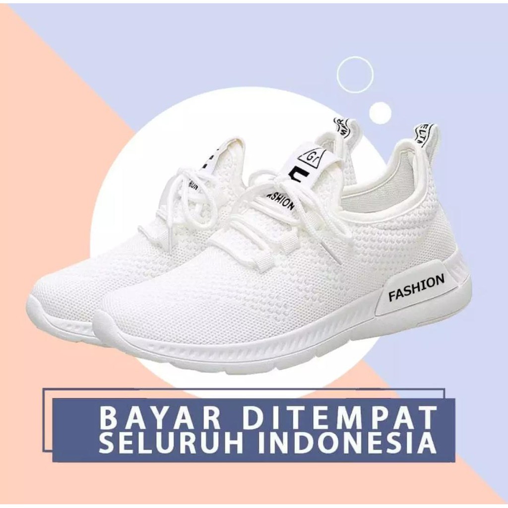 JURAGAN ONLEN - SEPATU WANITA SNEAKERS GR F KOREAN STYLE AIR BOUNCE DV70 BISA BAYAR DITEMPAT-3