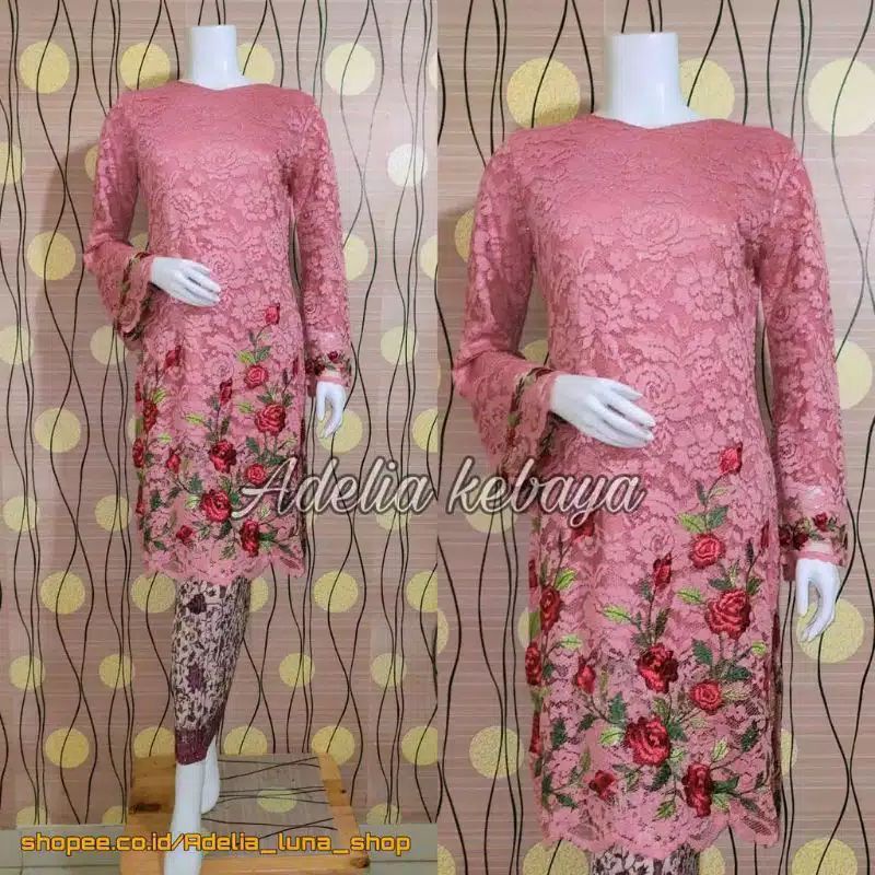 PRODUK ORIGINAL SETELAN KEBAYA HANABI/TUNIK BRUKAT /TUNIK BORDIR/KEBAYA BRUKAT /KEBAYA MODERN