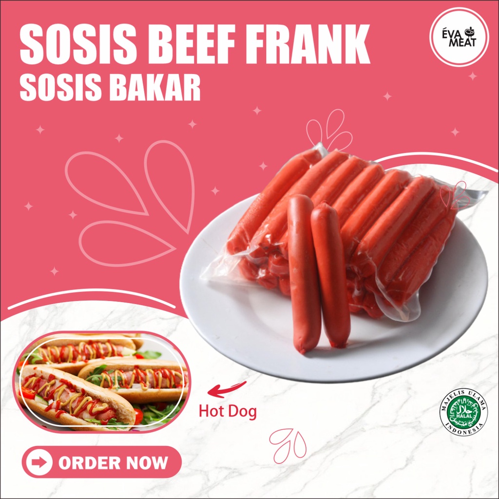 

Sosis Beef Frank 10 pcs / Beef Frank / Daging Sosis Beef Frank / Sosis Beef Frank Bandung