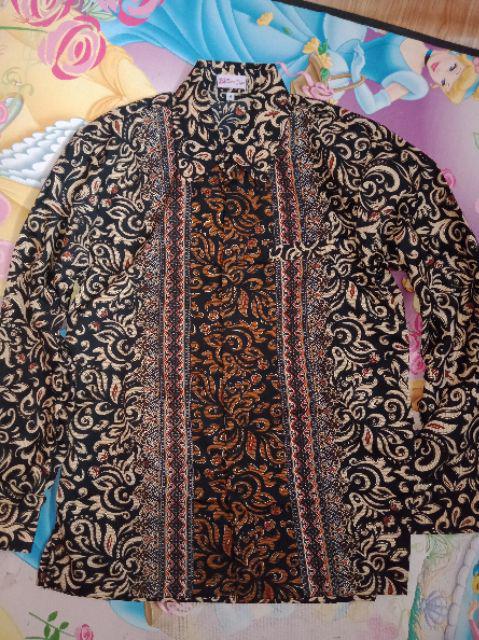 Kemeja Batik Panjang Motif Melati/kemeja Batik Melati Gold/kemeja Batik Murah/kemeja Murah / Kemeja