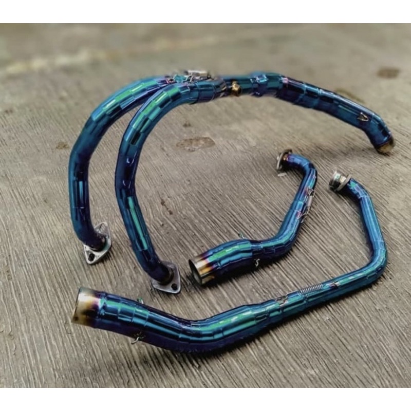 HEADER BLUE VILLAN cbr250rr ninja250 z250 r25 mt25