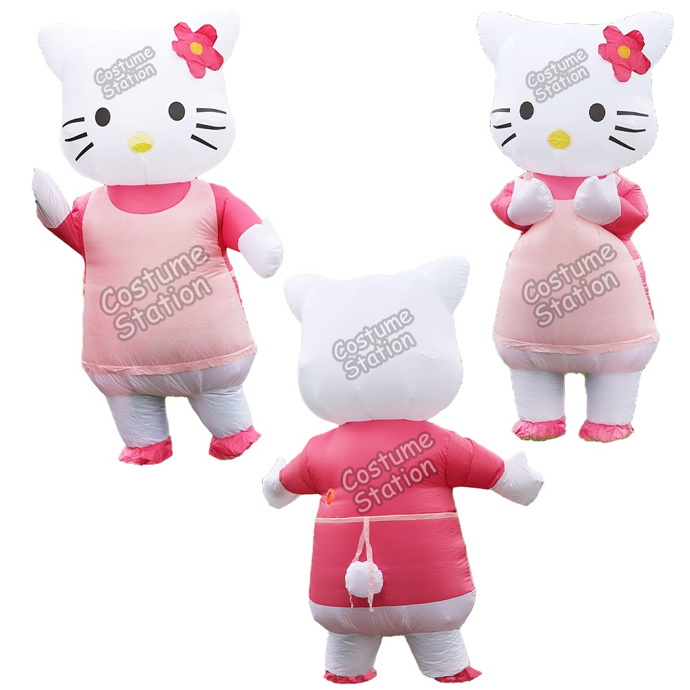 Kostum Hello Kitty Cat Kucing / Costume Animal Hewan Binatang Inflatable pompa angin dewasa