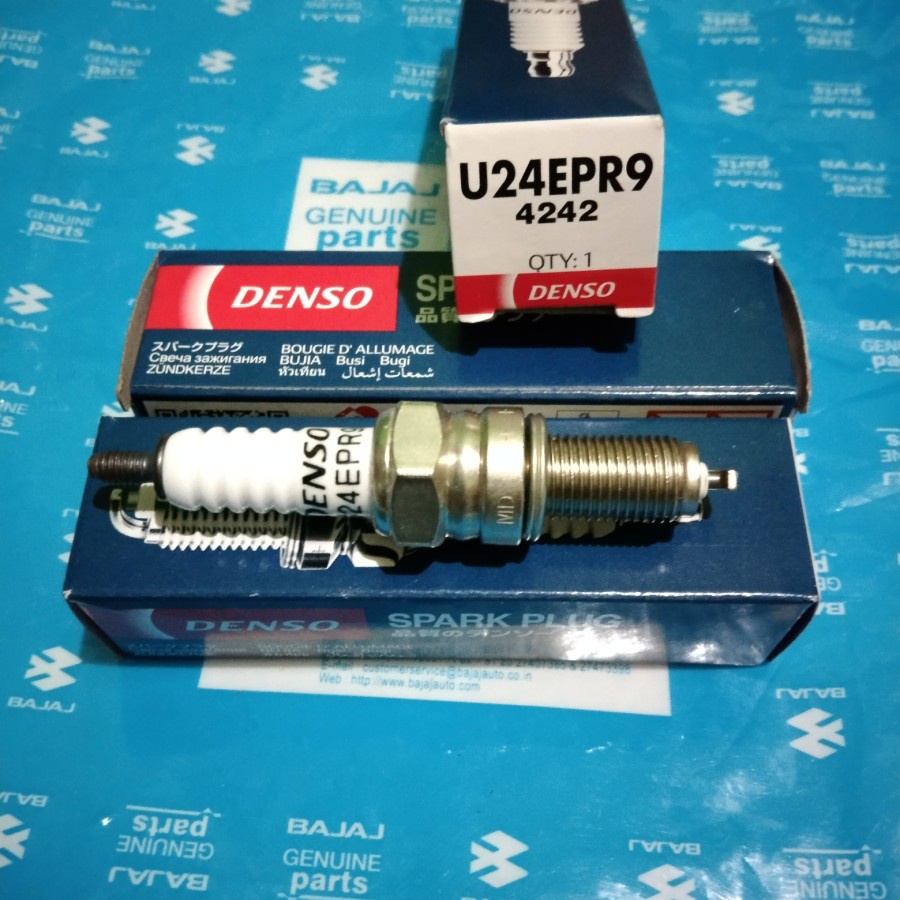 Busi motor pulsar 180,200,220 denso original ( U24EPR9)