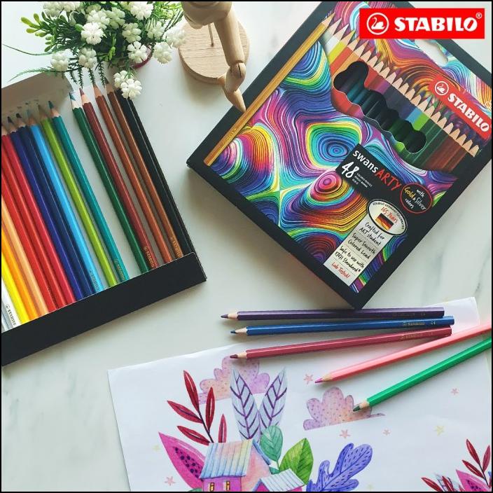 

STABILO swans ARTY Colored Pencils 48 pcs / Pensil Warna isi 48 pcs