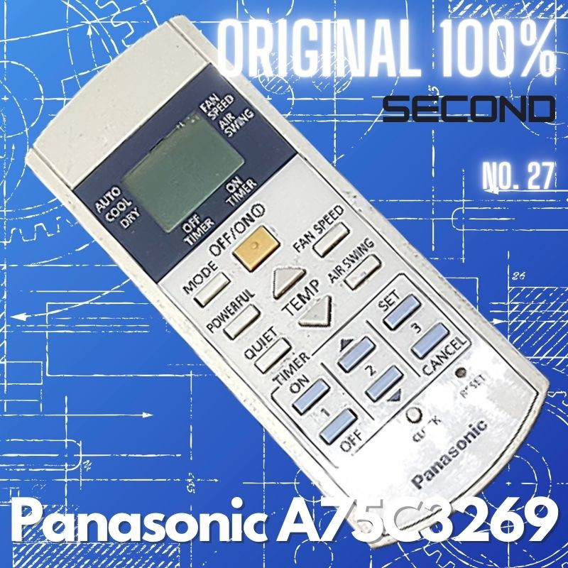 Remote AC Panasonic A75C3269 Original Second Murah