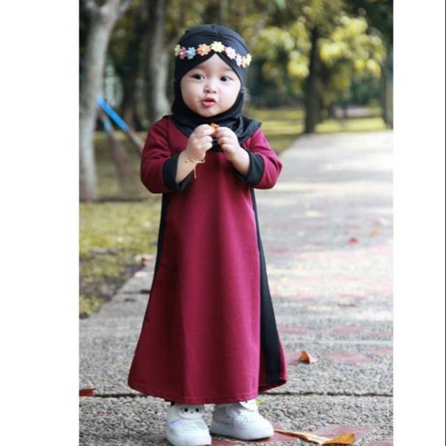 Gamis medina polos by Almahyra Kids