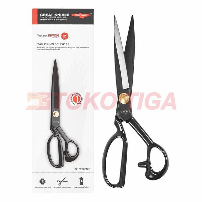 

Flash Sale Gunting Bahan Kain Tailor Taiwan Tc-P260-10 Inch Merek Great Knives *^