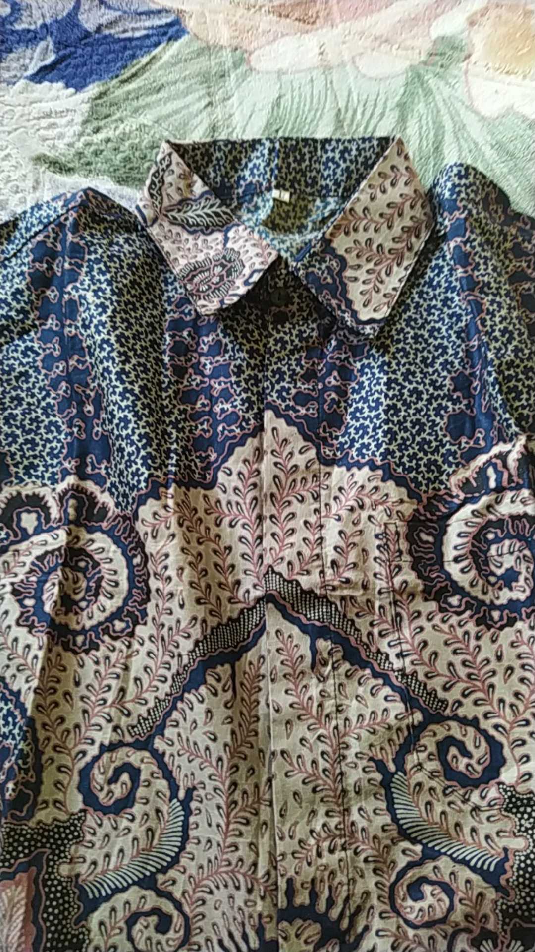 Baju Kemeja Batik Kantor Pria Lengan Panjang Fashion Solo Bw 246