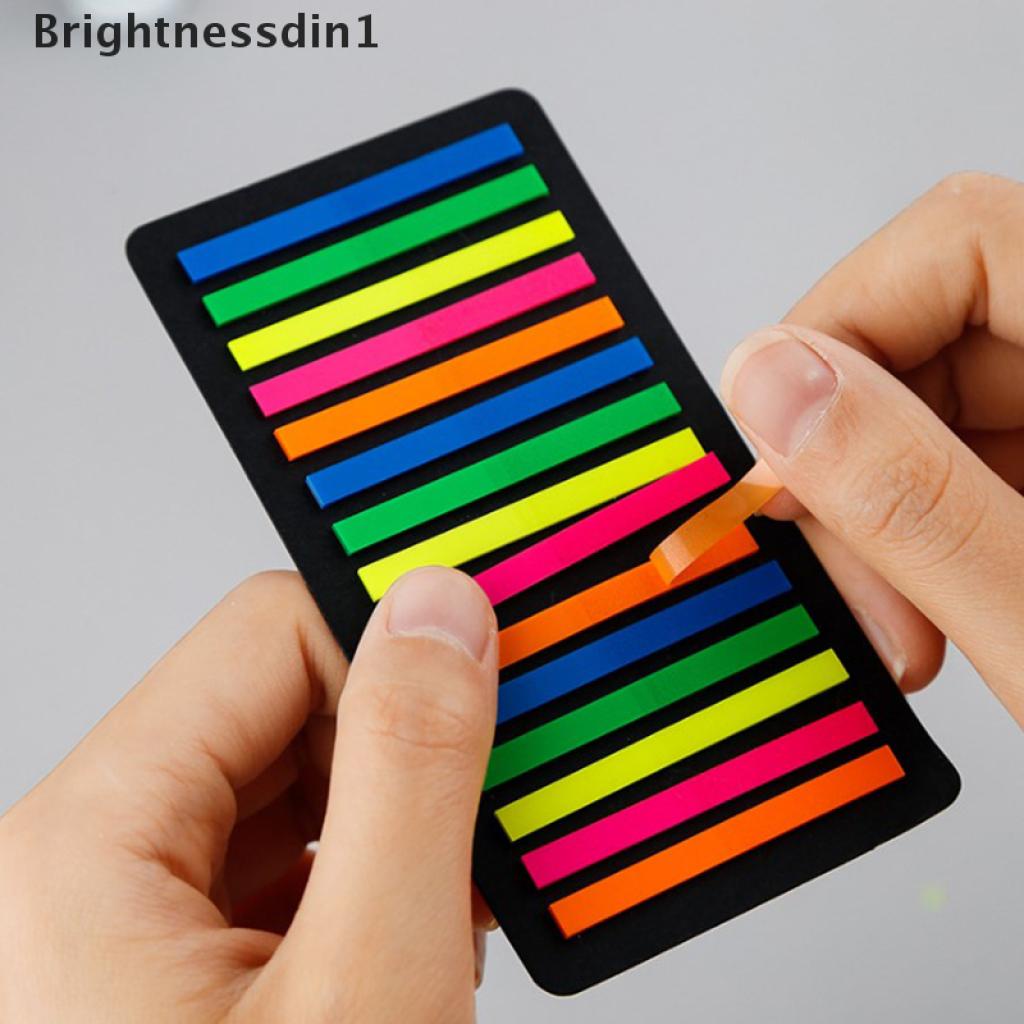 160 / 300pcs Sticky Notes Transparan Fluorescent