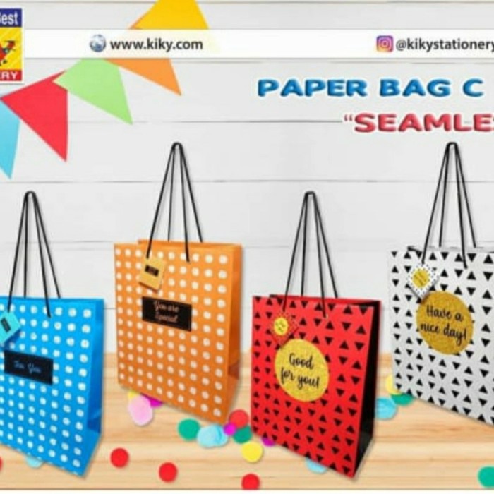 

Terlaris KANTONG TAS KADO KERTAS PAPER BAG - C:330x265x130mm