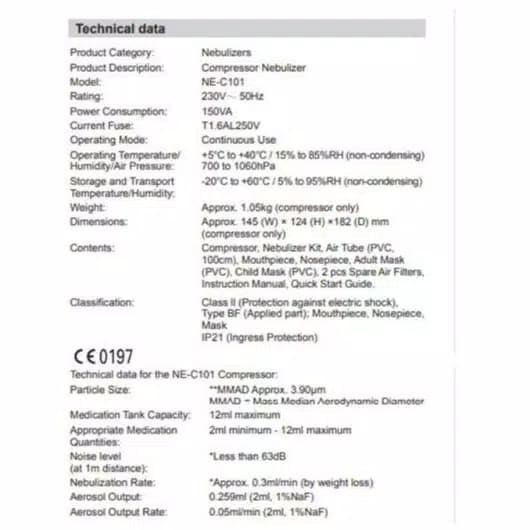 New Omron Nebulizer C101 | Omron C-101 | Pengganti Omron C-803