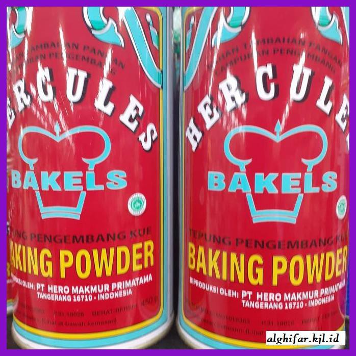 

Redwop-Gnikab- Hercules Baking Powder 450Gr -Hallall.