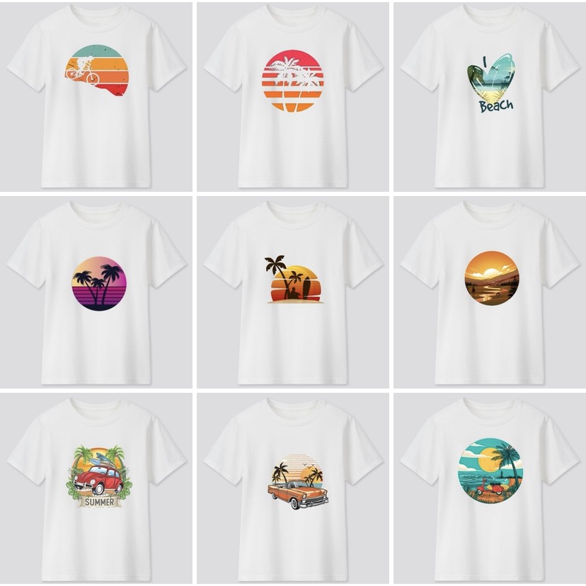 Kaos Distro Putih Couple Holiday Cotton Premium 30s