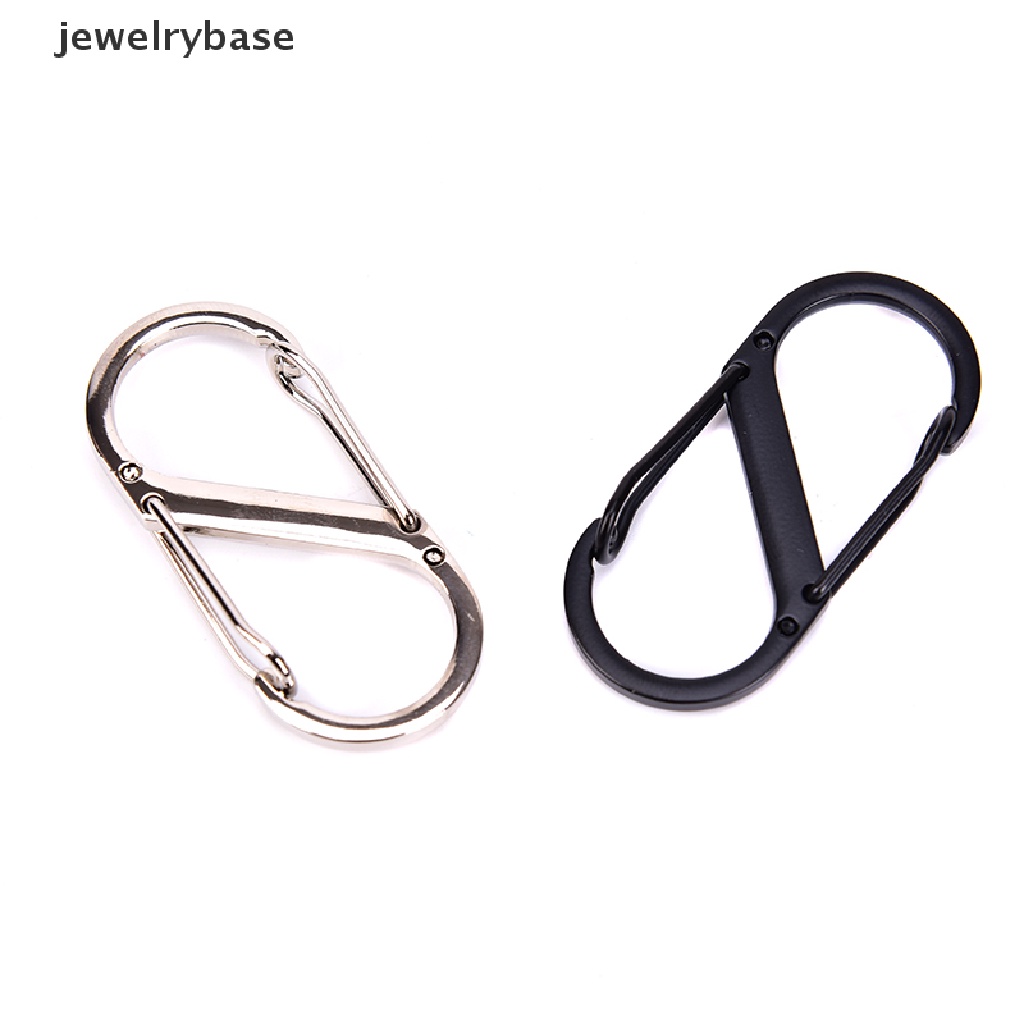 1 Pc Kait Carabiner Bentuk S Bahan Stainless Steel Untuk Outdoor