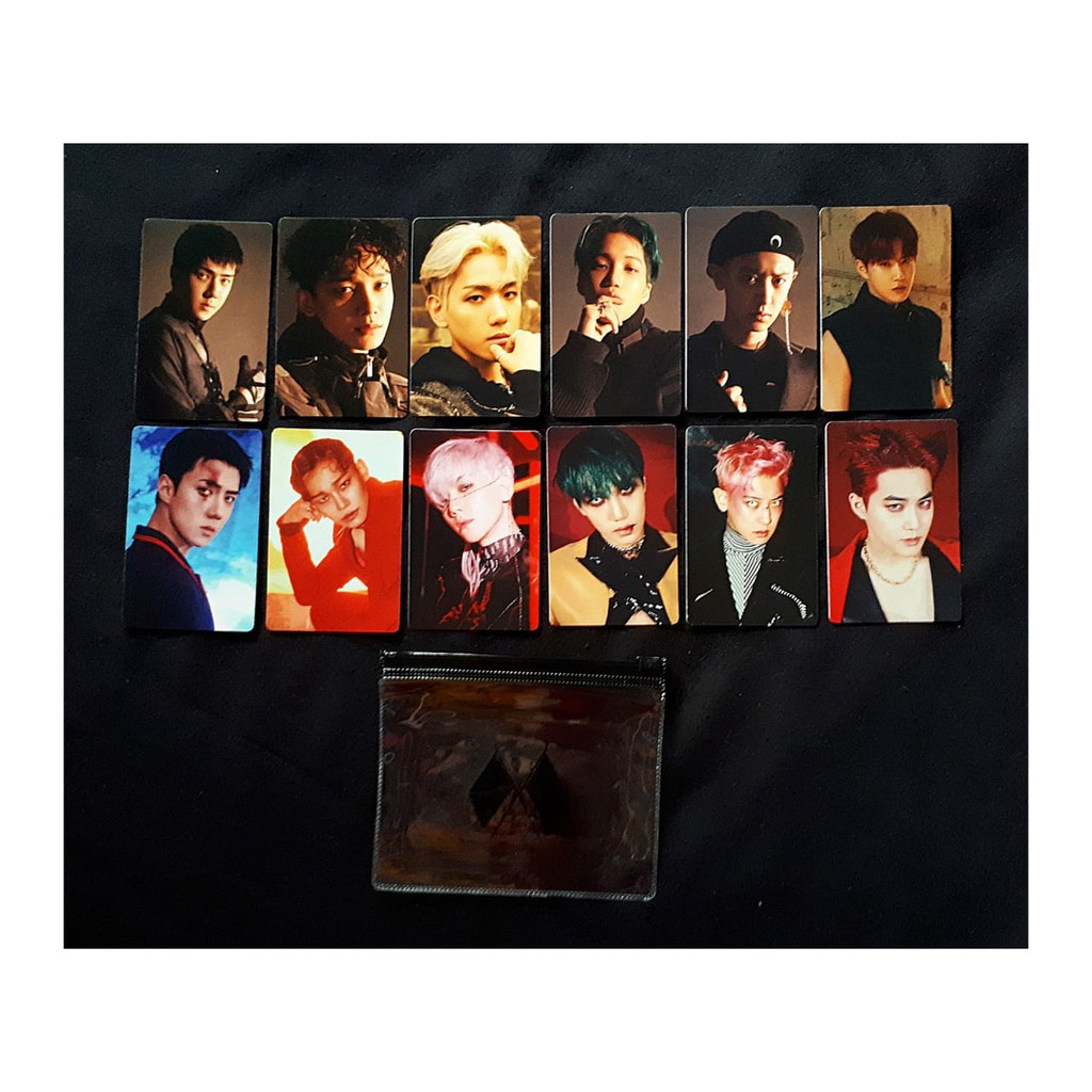 PHOTOCARD BASKIN ROBBIN EXO & STICKER OBSESSION EXO & X-EXO CHANYEOL,BAEKHYUN,DO,SEHUN,KAI,SUHO,CHEN