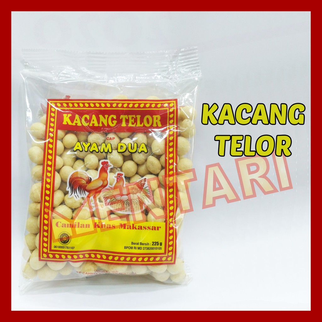 

Kacang Telor AYAM DUA 225 gr Khas Makassar