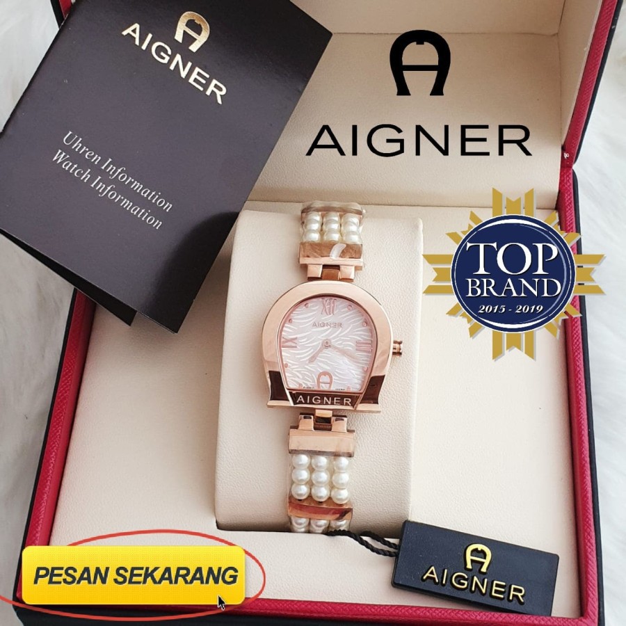 Hot Sale Jam Tangan Wanita Merk Aigner Varese Miyota100% Type A45600 Baterai A4 Garansi 1th