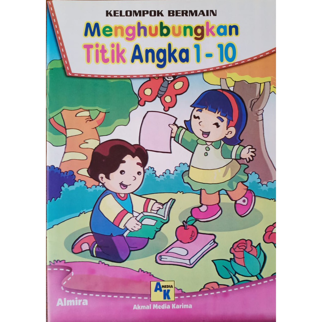 Buku KB/TK Menghubungkan Titik Angka 1-10