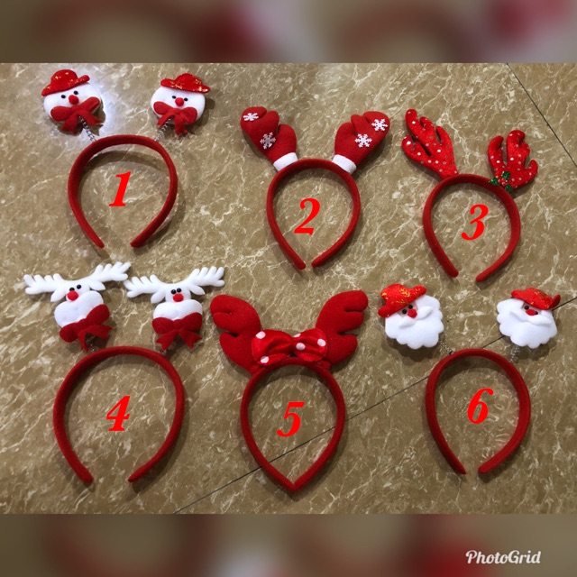 Bando natal aksesoris perayaan natal christmas headband