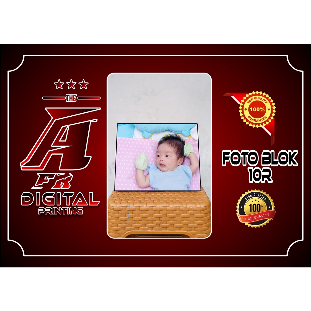 Cetak Foto Frame Blok Kayu Ukuran 10r
