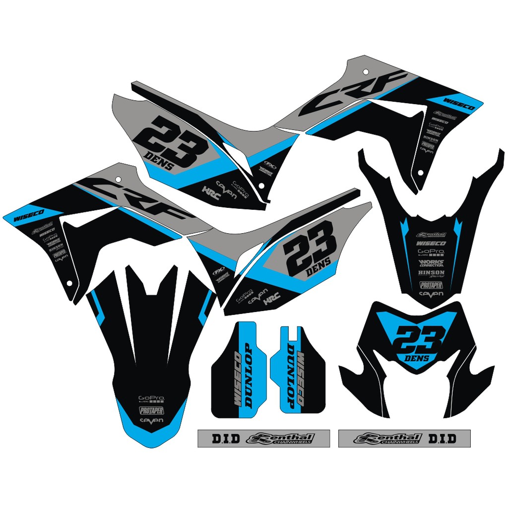 Sticker DECAL CRF 150 L Bisa Custom Stiker Honda CRF 150 L  (86)