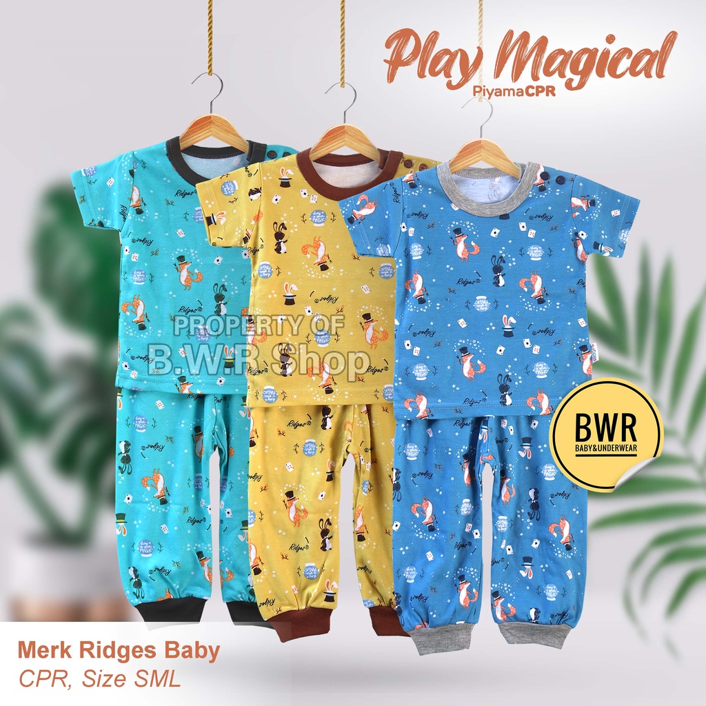 CPR Setelan RIDGES Dino On Strips Desert / Setelan Piyama Anak Unisex Magical Setelan Baju Tidur 3rs 9rs 10rs | Bwr