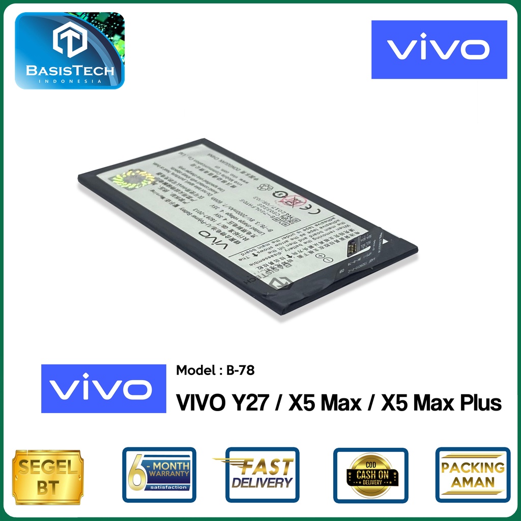 BATERAI VIVO Y27 - X5 MAX - X5 MAX Plus - B-78 - ORI99 - GOOD QUALITY