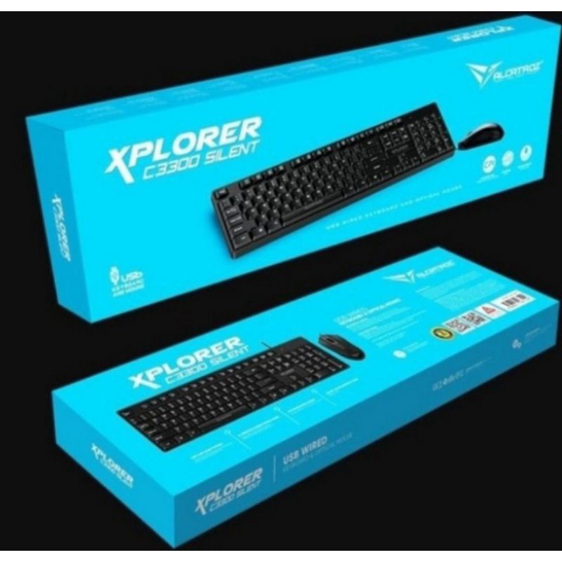 Keyboard + Mouse Silent Alcatroz XPLORER C3300 Silent original